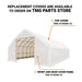 9 x 15 m Straight Wall Peak Ceiling Storage Shelter with Heavy Duty 300 GSM PE Cover TMG-ST3052E (Previously ST3050E) TMG Industrial Australia
