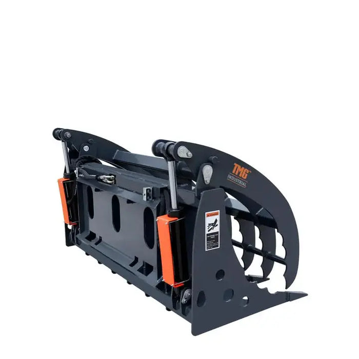 1.83 m Skid Steer Root Rake Clamshell Grapple, Universal Mount, 1.37 m Jaw Opening, 1360 kg Capacity, TMG-SRR75 TMG Industrial Australia