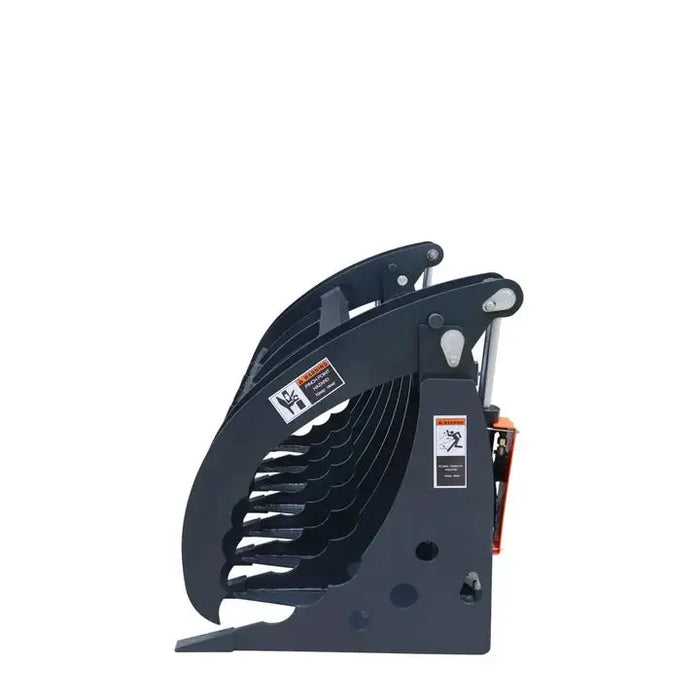 1.83 m Skid Steer Root Rake Clamshell Grapple, Universal Mount, 1.37 m Jaw Opening, 1360 kg Capacity, TMG-SRR75 TMG Industrial Australia