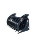 1.83 m Skid Steer Root Rake Clamshell Grapple, Universal Mount, 1.37 m Jaw Opening, 1360 kg Capacity, TMG-SRR75 TMG Industrial Australia
