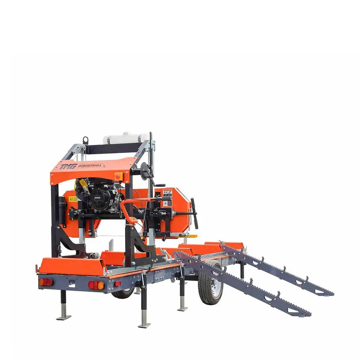 Log Loading Ramp Kit for Sawmill Trailer PSM27, Mast/Boom, 178 cm Ramp ...