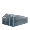 8 x 12 m Metal Garage Shed with Double Front & Side Doors, 4.3 m Peak Height, TMG-MS2640