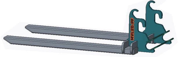 800 mm (31-1/2") Pallet Fork, Heavy-duty High-Strength Steel, Works for TMG-MVL16 & TMG-MVL20 Stand-on Skid Steer, TMG-MVL20-PF TMG Industrial Australia