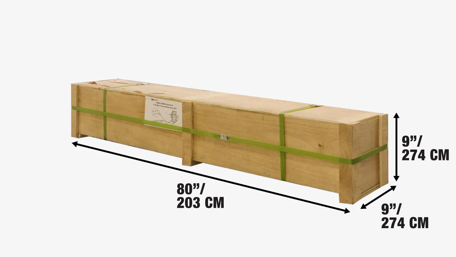 1830 mm (6-ft) Track Extension Kit for TMG-PSM30 Portable Sawmill, TMG-PSM30-6EX-shipping-info-image