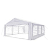 6 x 6 m Heavy-Duty Outdoor Party Tent with Removable Sidewalls and Roll-up Doors, PE Tarpaulin, TMG-PT2020F