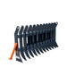 TMG Industrial 72” Skid Steer Root Debris Rake Attachment, Universal Mount, 6” Tine Spacing, 30-50 HP Skid Steers, TMG-SDR72