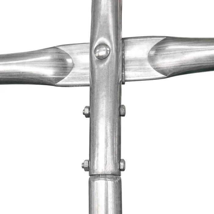 TMG Industrial 12’ x 30’ Car Shelter w/Rounded Roof & Heavy-Duty 11 OZ PE Fabric Cover, Galvanized Steel Frame, Fabric front roll-up door, TMG-ST1230R