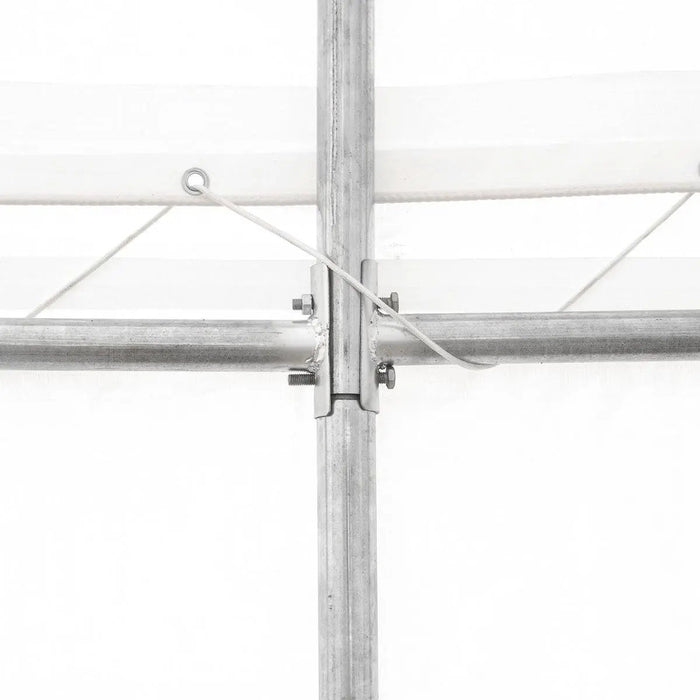 TMG Industrial 20' x 40' Straight Wall Peak Ceiling Storage Shelter with Heavy Duty 17 oz PVC Cover & Drive Through Door, TMG-ST2041V (Previously ST2040V)