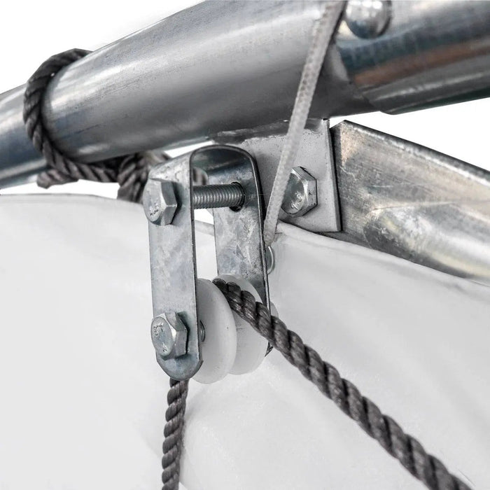 30' x 50' Straight Wall Peak Ceiling Storage Shelter with Heavy Duty 11 oz PE Cover & Drive Through Doors, TMG-ST3050E(Previously ST3050) TMG Industrial AU