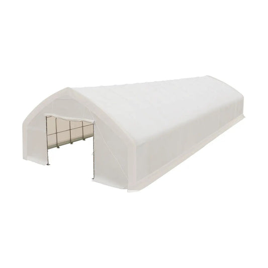 9 x 21 m Straight Wall Peak Ceiling Storage Shelter, 450 GSM PVC Cover TMG-ST3072V (Previously ST3070V) TMG Industrial AU