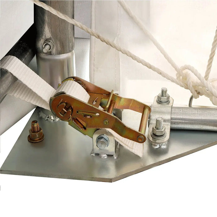 9 x 21 m Straight Wall Peak Ceiling Storage Shelter, 450 GSM PVC Cover TMG-ST3072V (Previously ST3070V) TMG Industrial AU