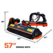 TMG Industrial 60” Offset Ditch Bank Flail Mower with 90° Tilt, 3-Point Hitch, 30-60 HP Tractor, PTO Drive Shaft, TMG-TFMO60