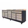 2.8m Workbench with Stainless Steel Benchtop and 20 Stainless Steel Drawers, TMG-WB921S