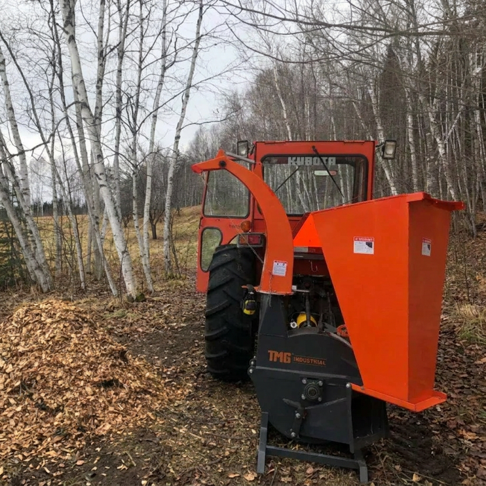 152 mm (6") 3-Point Hitch Wood Chipper, Reversible/Hardened Blades, 360° Swiveling Chute, TMG-WC65 (Previously TMG-WC62)